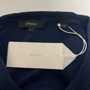 Vince Navy Knit Sweater